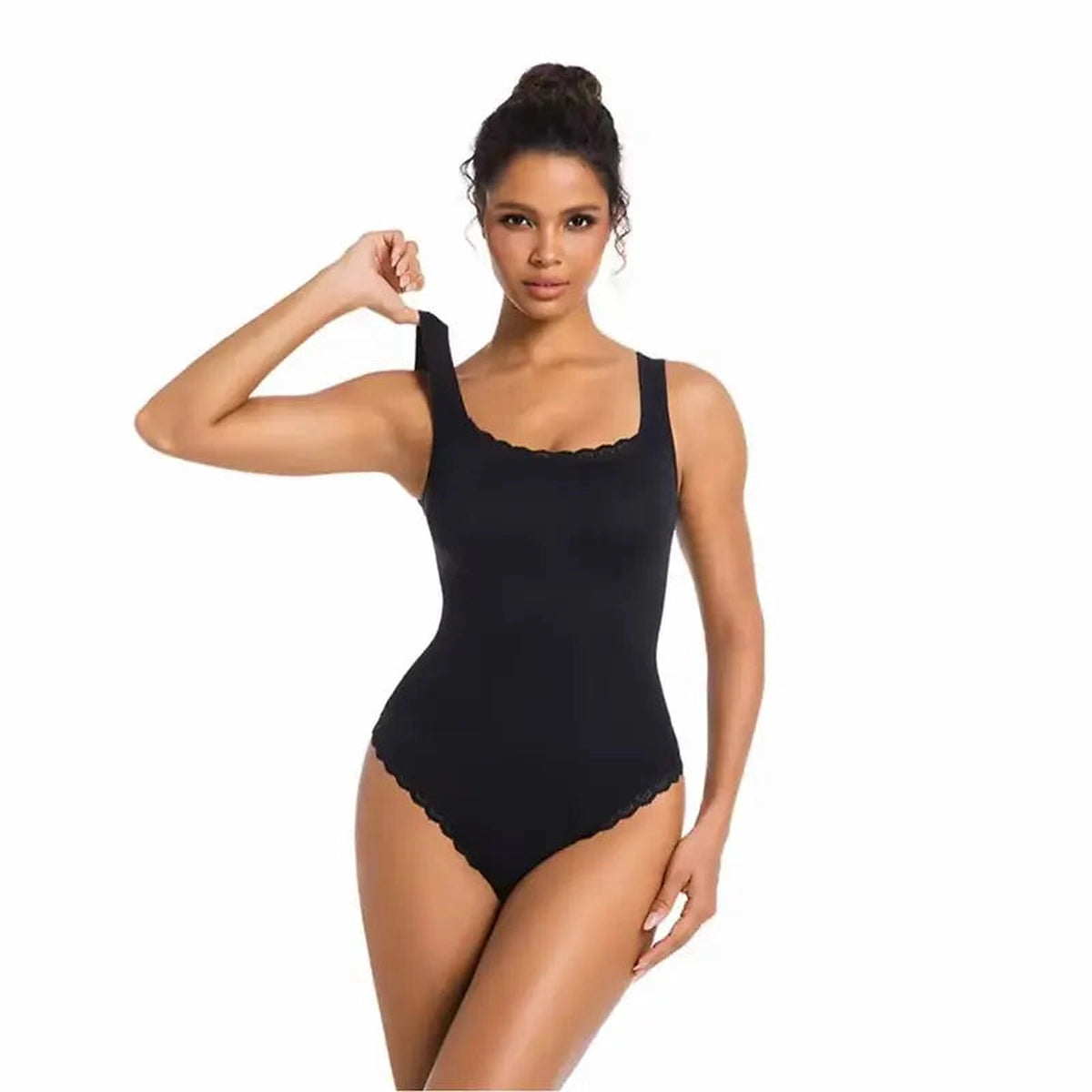 Formline Seamless Lace Trim Shaping Bodysuit