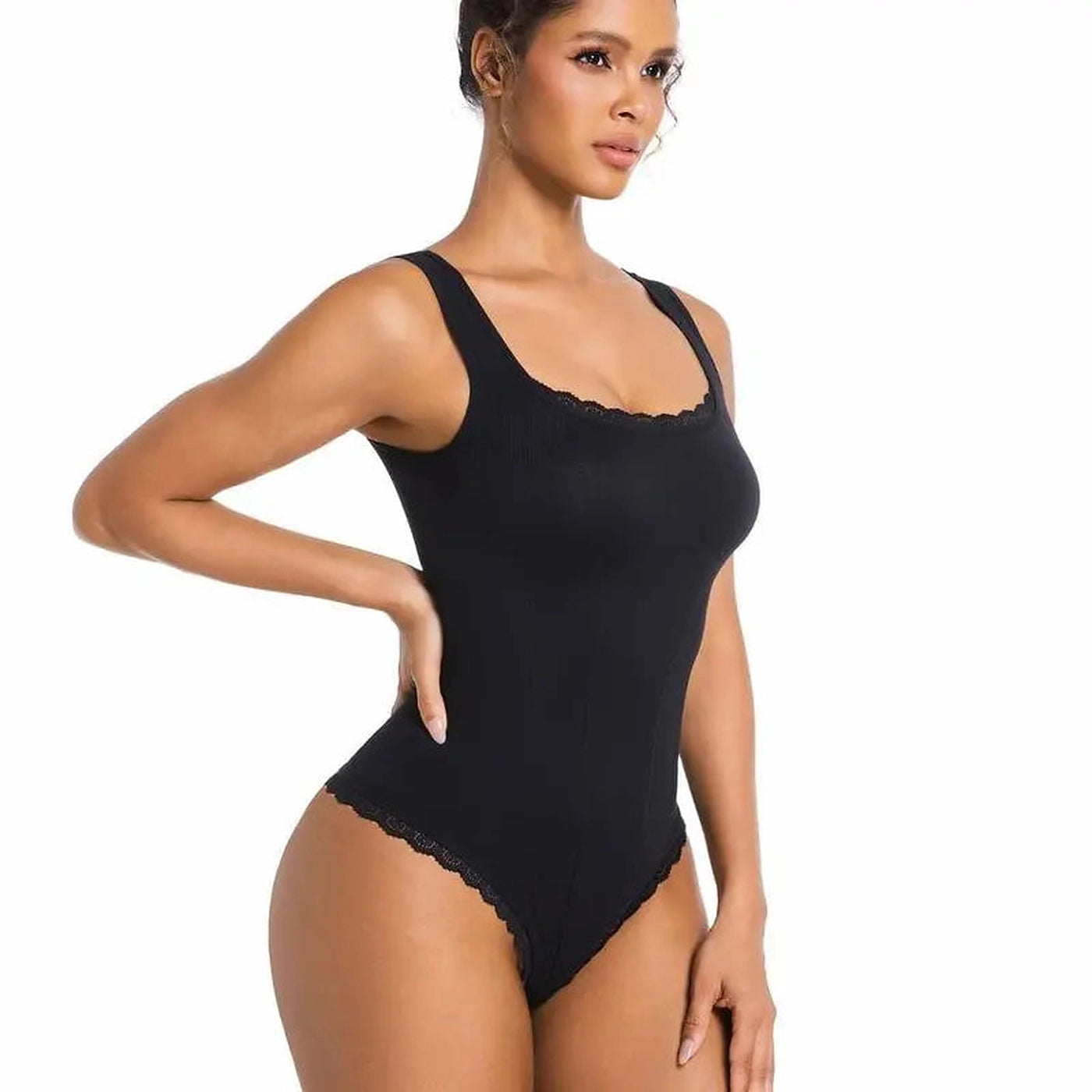 Formline Seamless Lace Trim Shaping Bodysuit